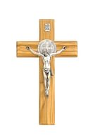 Kríž: drevený s Benediktínskou medailou (677/U)