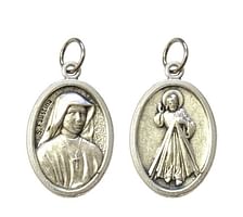Medailón: sv. Faustína + Božie Milosrdenstvo (G022s)