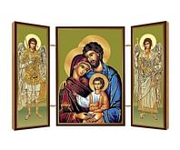 Triptych: Sv. rodina, drevený (N13)