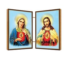 Oltárik: Panna Mária + Pán Ježiš, drevený (N10)