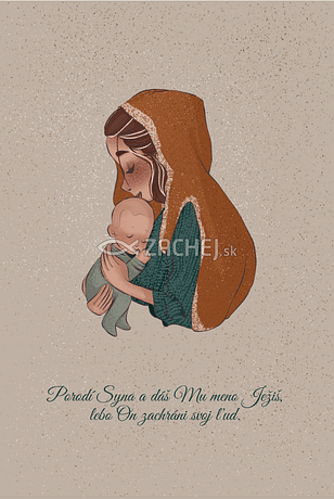Pohľadnica: Matka Božia s dieťaťom
