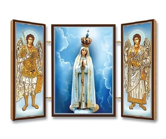 Triptych: Fatima, drevený (2)