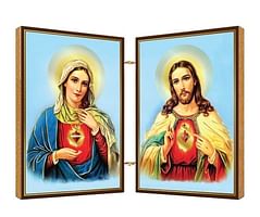 Oltárik: Panna Mária + Pán Ježiš, drevený - väčší