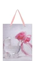 Darčeková taška: Kočík - ružová, malá