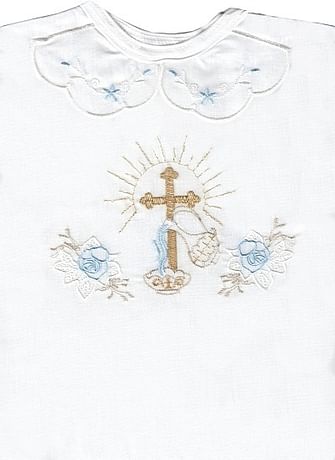 Krstová košieľka - modrá (3068)