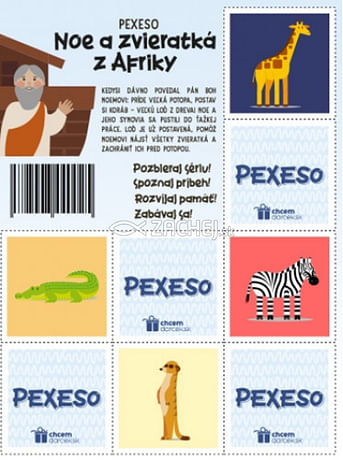 Pexeso: Noe a zvieratká z Afriky