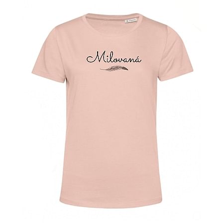 Tričko: Milovaná - dámske, ružové (L)