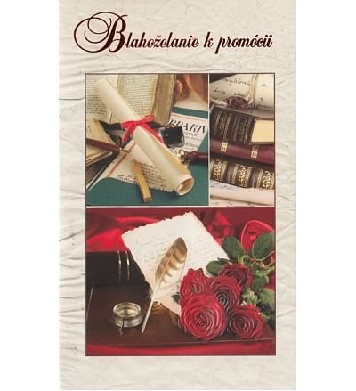 Pozdrav: Promócie, s textom