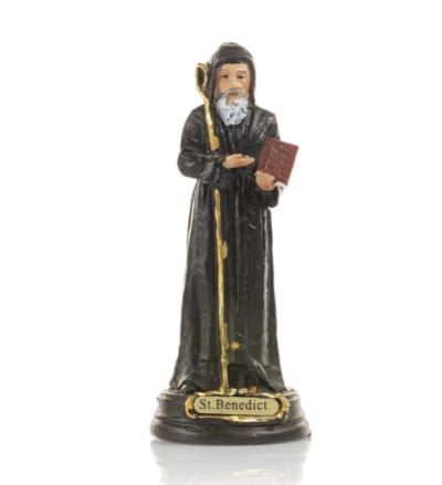 Soška: Svätý Benedikt - 12,5 cm (JS92295-A)