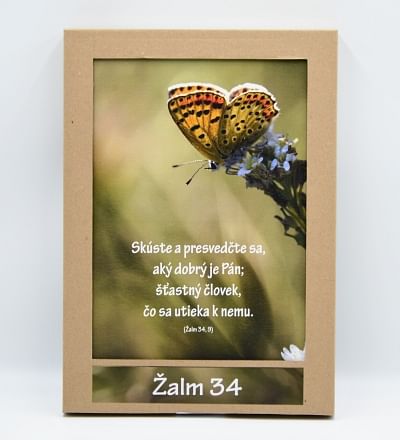 Obraz na dreve: ŽALM 34 (3 ks balenie)