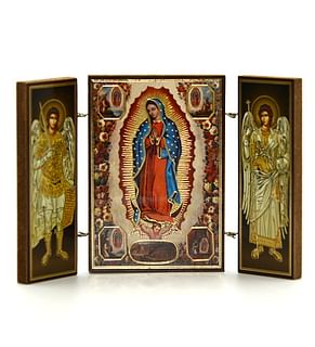 Triptych: Panna Mária Guadalupská, drevený (N)