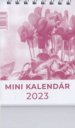 Mini kalendár: pracovný, stolový - červený - 2023 (GW)