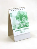 Mini kalendár: pracovný, stolový - zelený - 2023 (GW)