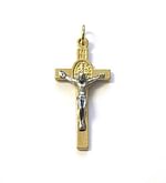 Prívesok: benediktínsky krížik, zlatá farba