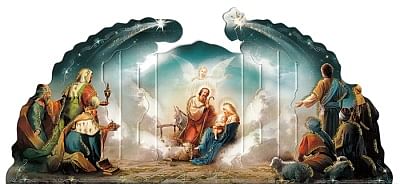 Betlehem: narodenie Ježiška - papierová skladačka