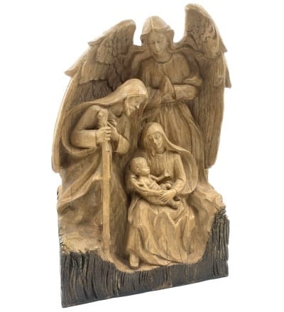 Betlehem: imitácia dreva - 48 cm