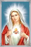 Obrázok smútočný: Srdce Panny Márie (s ornamentom)