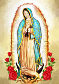Obraz na plátne: Panna Mária Guadalupská (30x20)