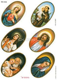 Samolepky: Pán Ježiš, Panna Mária, svätci