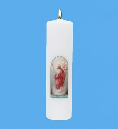 Sviečka: kostolná - zmŕtvychvstalý Kristus