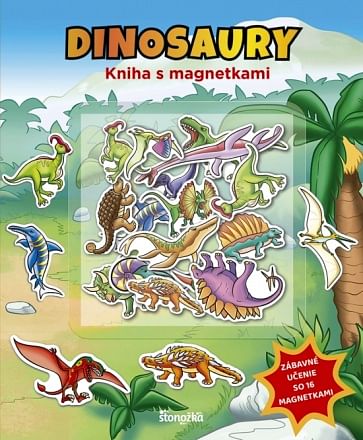 Kniha s magnetkami: Dinosaury