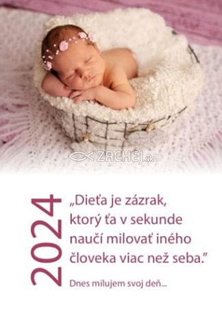 Kalendár: nástenný - Dnes milujem svoj deň... - 2024