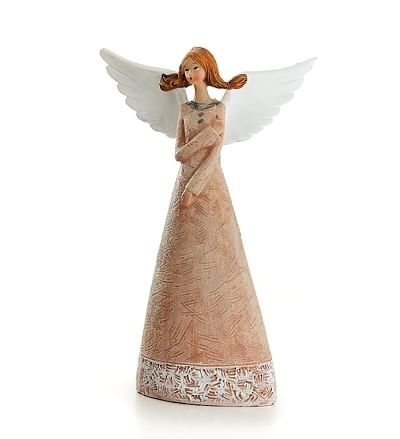 Anjel: s bielymi krídlami - 18,5 cm