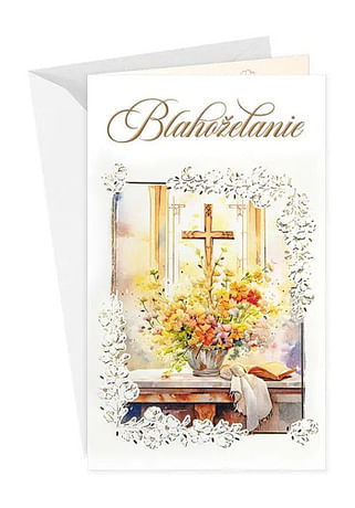 Pozdrav: Blahoželanie kňazovi - s textom (19-652)