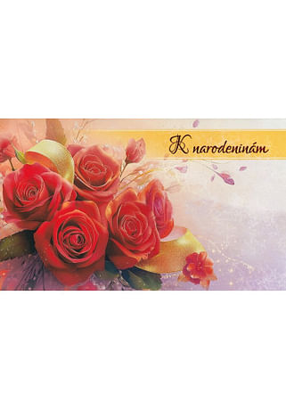 Pozdrav: K narodeninám - s textom (10-1044)