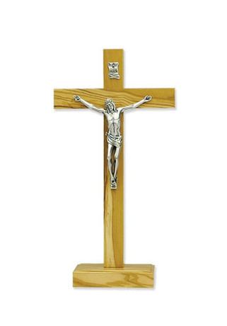 Kríž: z olivového dreva, svetlý - 11,4 cm