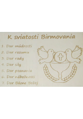 Citát na dreve: K sviatosti Birmovania