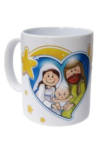 Hrnček: Svätá rodina a anjeli