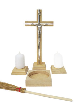 Komplet: s lištou, drevený - svetlý