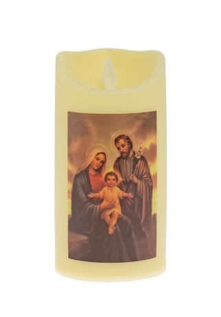 Sviečka: Svätá rodina - s LED osvetlením