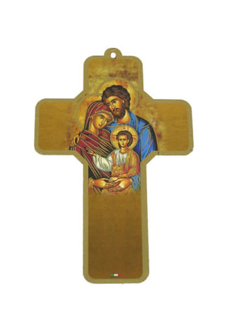 Kríž: Svätá rodina - 13 cm