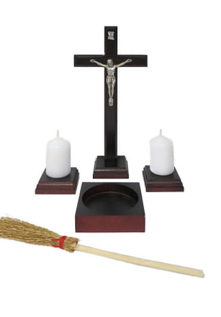 Komplet: frézovaný, drevený - tmavý