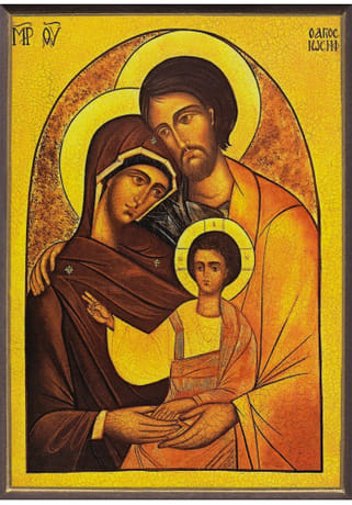 Obraz na dreve: Svätá rodina (A6)