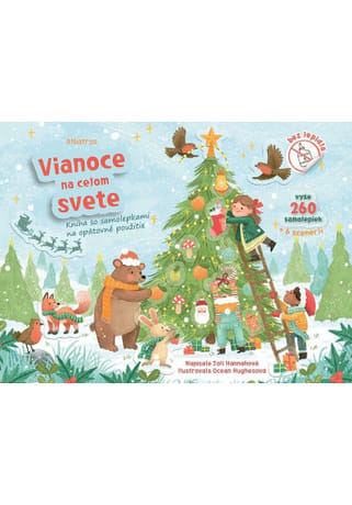 Kniha so samolepkami - Vianoce na celom svete