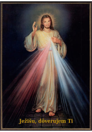 Obraz na dreve: Božie milosrdenstvo (A4)