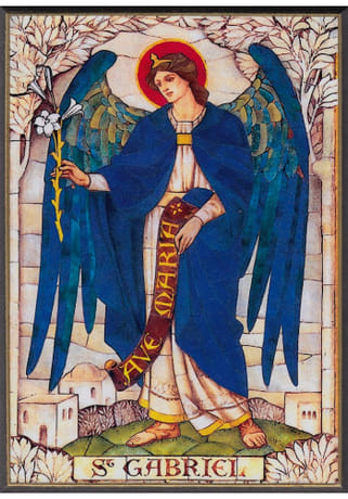 Obraz na dreve: archanjel Gabriel (A5)