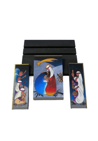 Betlehem: skladací (7 x 9 cm)