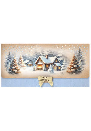 Obálka: na peniaze - zasnežená krajina