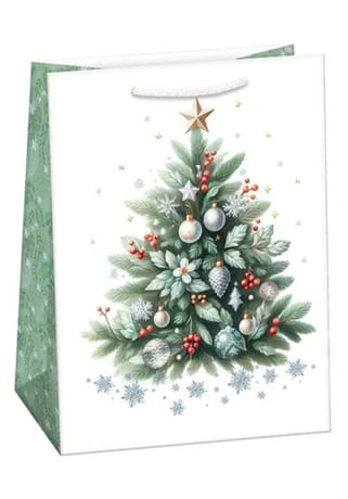 Darčeková taška: vianočný stromček - veľká