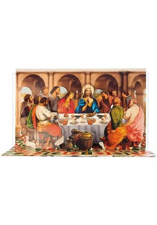 Pozdrav: Posledná večera - s textom, pop-up efekt (12-083)