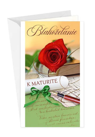 Pozdrav: K maturite - s textom (18-6009)