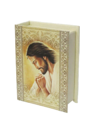 Krabička na ruženec: Modliaci sa Pán Ježiš - papierová