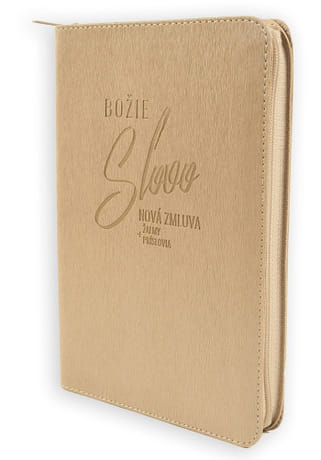 Nová zmluva, Žalmy a Príslovia - béžová so zipsom
