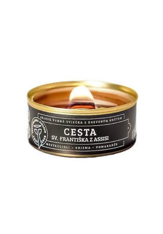 Sviečka: CESTA sv. Františka z Assisi - sójová vonná (90 g)