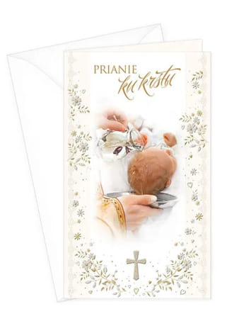 Pozdrav: Prianie ku krstu - s textom