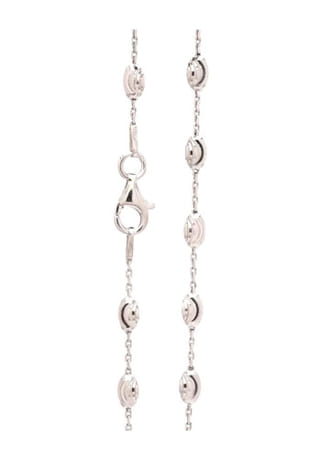 Náramok: Mesiac & Ovál Double - strieborný, 18 cm